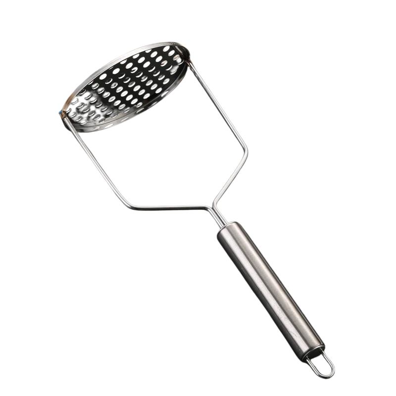 Esmagador Manual de Batatas e Legumes em Aço Inoxidável