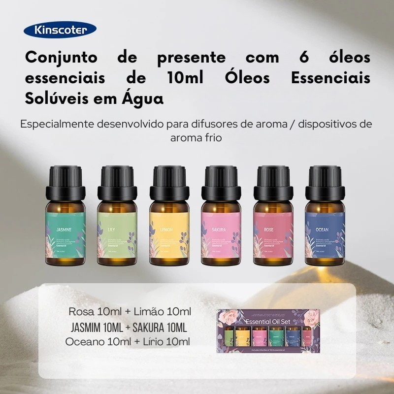 Difusor de Aromas USB com Efeito Chama RGB