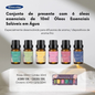 Difusor de Aromas USB com Efeito Chama RGB