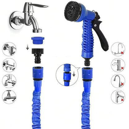 Mangueira Expansível “Magic Hose” com Pistola de 7 Funções