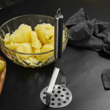 Esmagador Manual de Batatas e Legumes em Aço Inoxidável