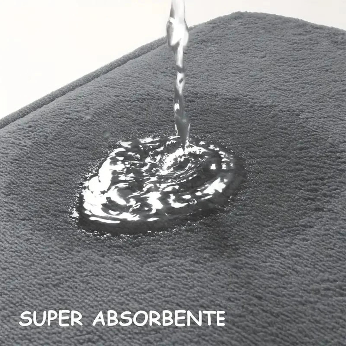 Tapete de Casa de Banho Absorvente Antiderrapante