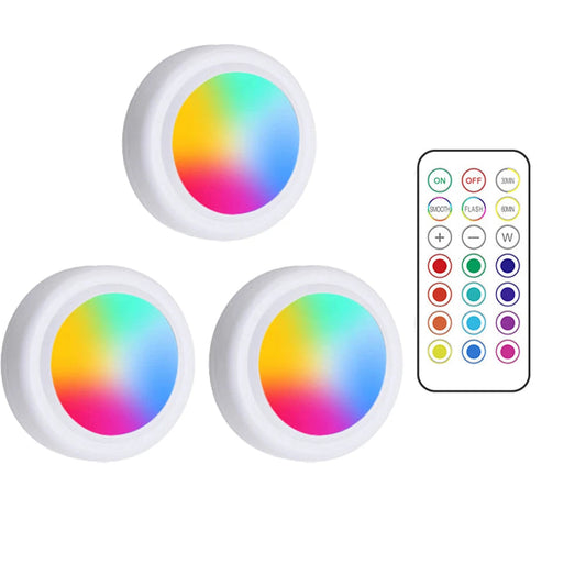 Luzes LED RGB sem Fios para Armários e Móveis