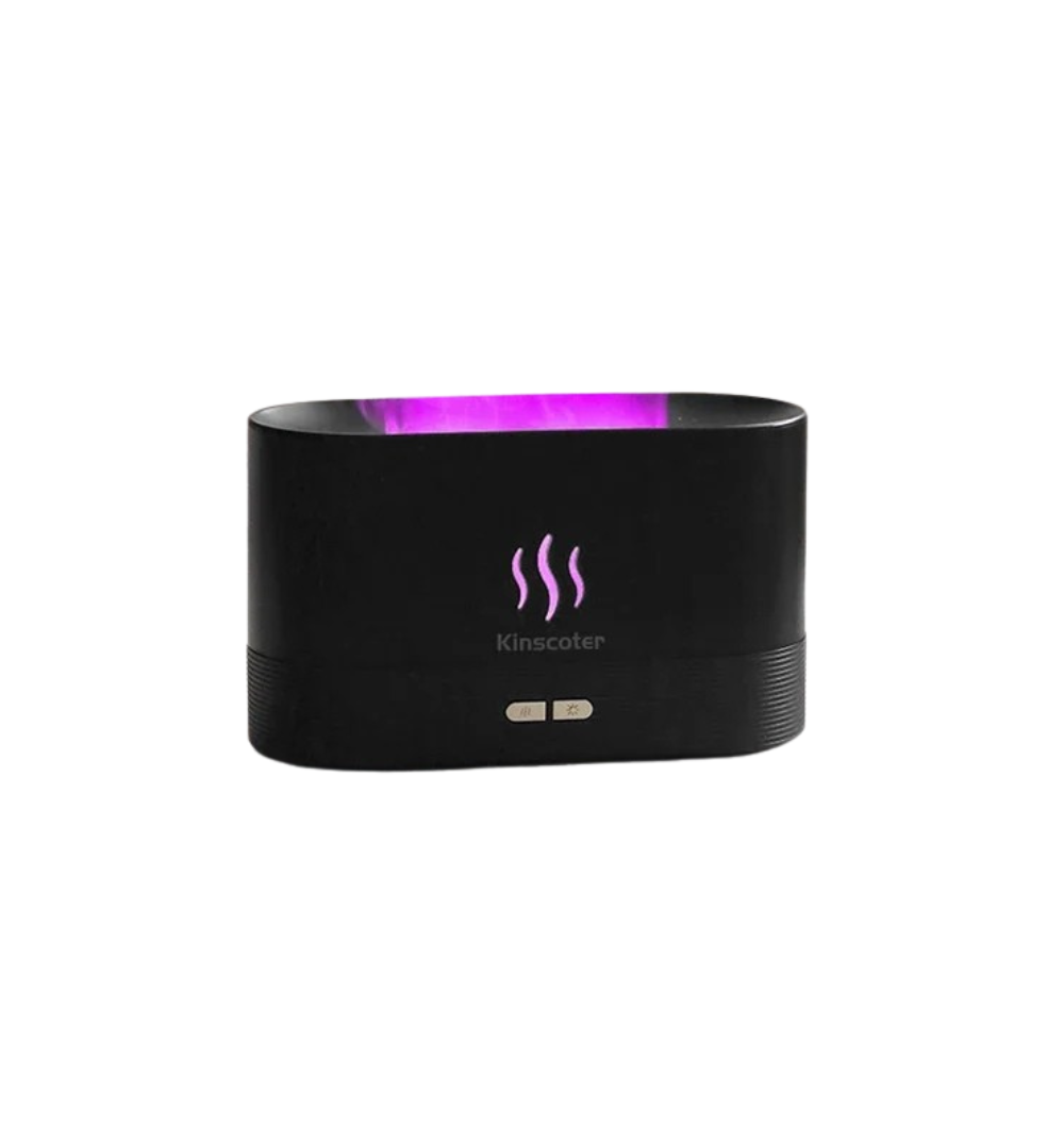 Difusor de Aromas USB com Efeito Chama RGB