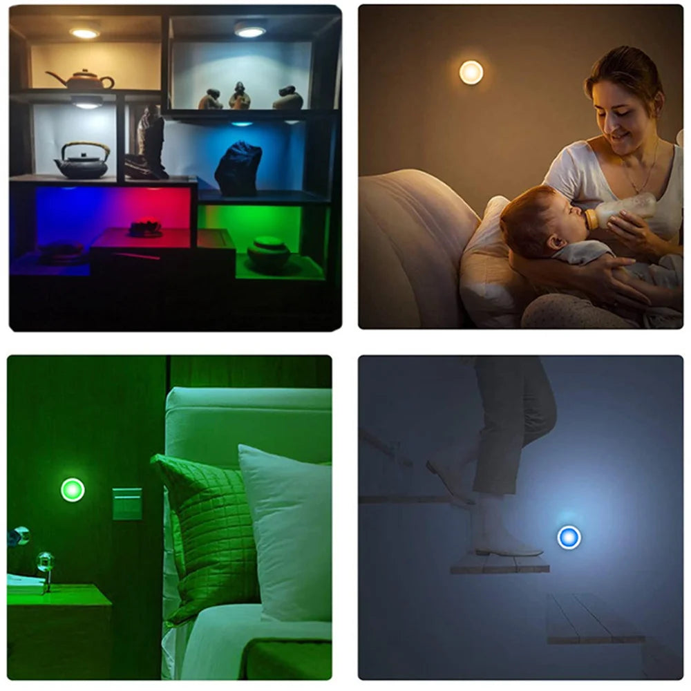 Luzes LED RGB sem Fios para Armários e Móveis