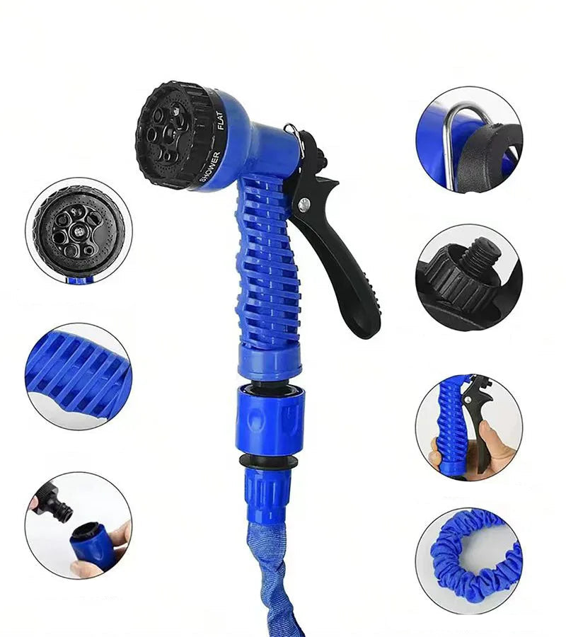 Mangueira Expansível “Magic Hose” com Pistola de 7 Funções
